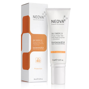 NEOVA Silc Sheer 2.0 / Photo Finish Tint / Broad Spectrum SPF 40